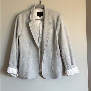 Women’s Banana Gray Classic Fit Blazer Size 14